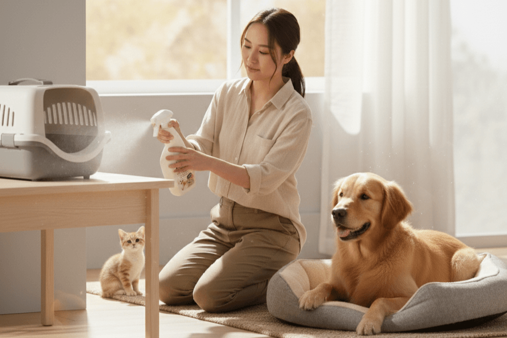 สเปรย์ดับกลิ่นสัตว์เลี้ยง ขจัดกลิ่นได้ ปลอดภัย ต่อทุกคนในครอบครัว