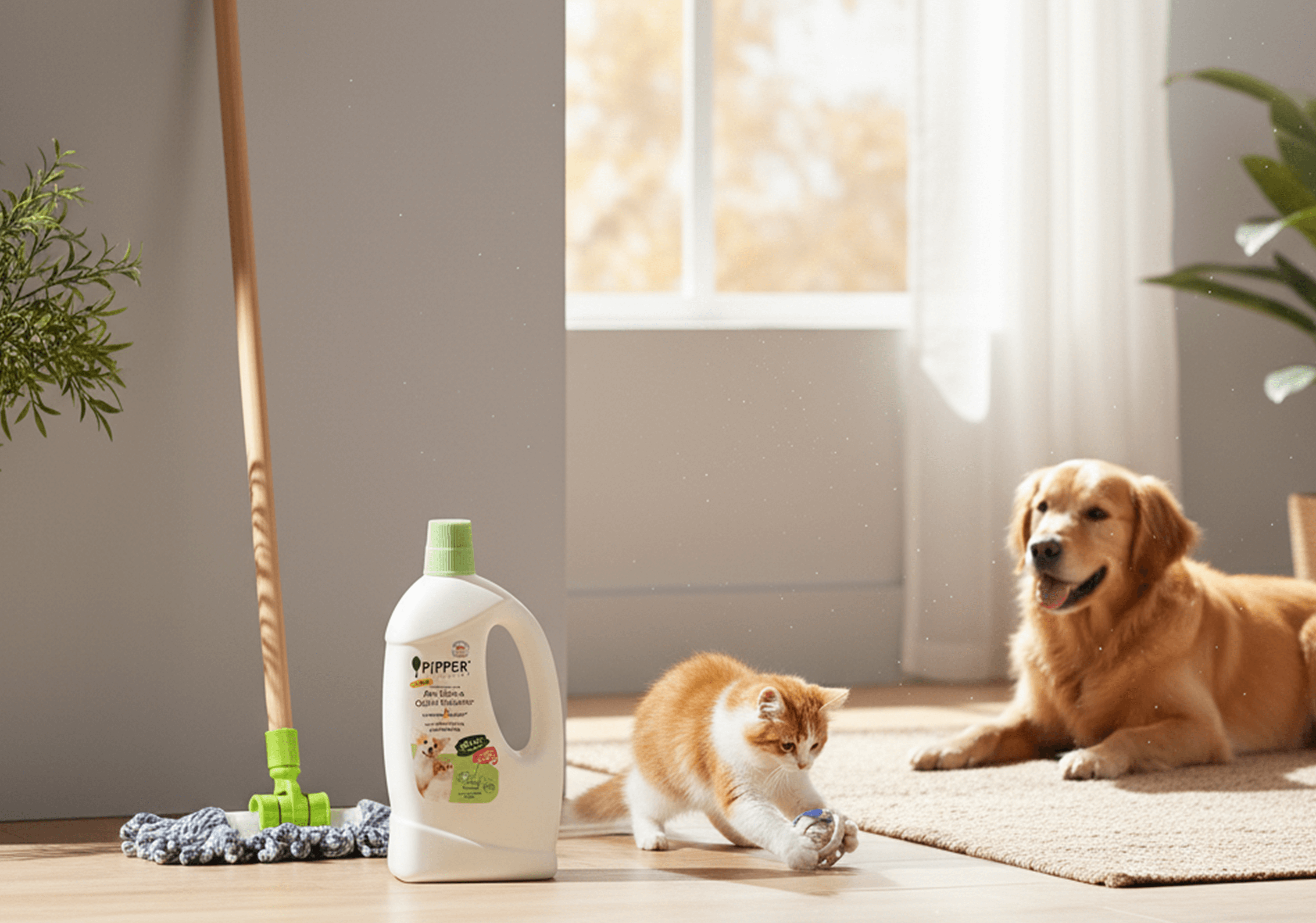 น้ำยาถูพื้นใช้แล้วสัตว์เลี้ยงสามารถเลียพื้นได้ไหม?