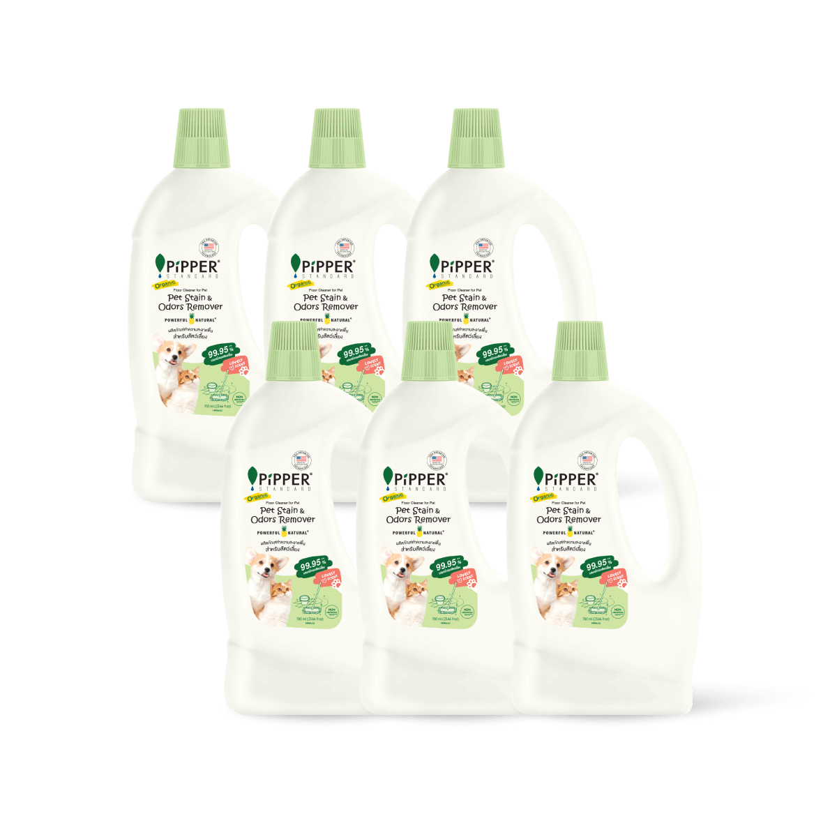 ผลิตภัณฑ์ทำความสะอาดพื้นสำหรับสัตว์เลี้ยง กลิ่นเลิฟลี่ (Lovely Scent) 700 มล. ยกลัง 6 ขวด